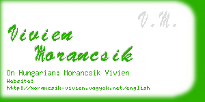 vivien morancsik business card